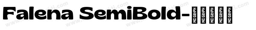 Falena SemiBold字体转换